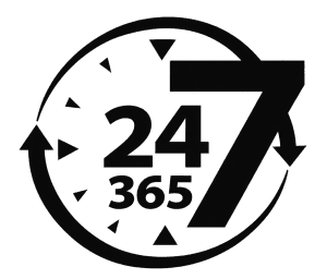 Na voljo 24 ur na dan, 7 dni v tednu, 365 dni v letu